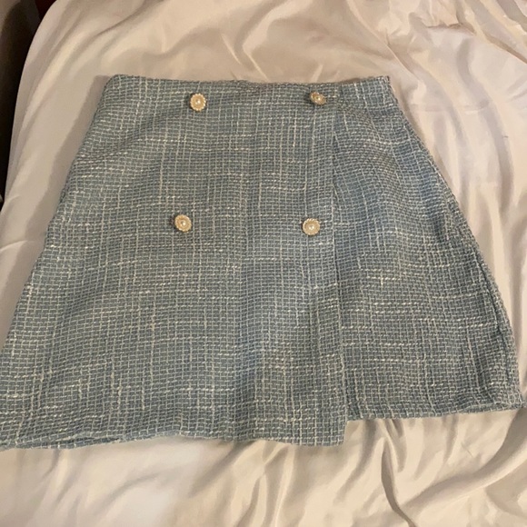 Blue tweed skirt - Picture 1 of 1
